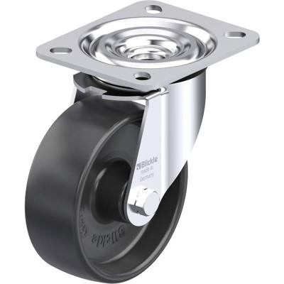 Blickle L-PP 100G Plaatstalen zwenkwiel Wieldiameter: 100 mm Draagvermogen (max.): 160 kg 1 stuk(s)