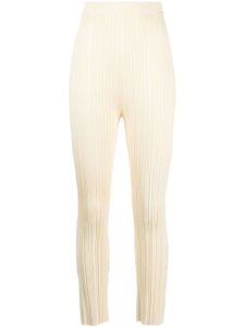 Nanushka pantalon skinny à taille haute - Jaune