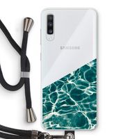 Weerkaatsing water: Samsung Galaxy A70 Transparant Hoesje met koord