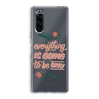 Optimistic flower girl: Sony Xperia 5 Transparant Hoesje