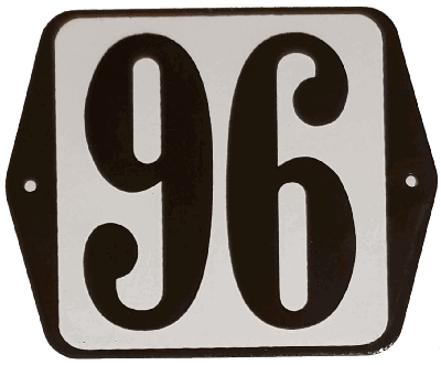 Huisnummer standaard nummer 96 - Warentuin mix
