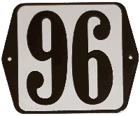 Huisnummer standaard nummer 96 - Warentuin mix
