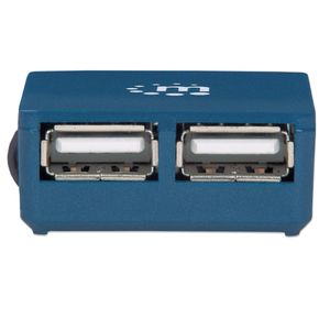 Manhattan 160605 interface hub USB 3.2 Gen 1 (3.1 Gen 1) Type-A 480 Mbit/s Zwart