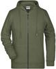 James & Nicholson JN8025 Ladies´ Zip-Hoody - /Olive - XS