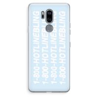 Hotline bling blue: LG G7 Thinq Transparant Hoesje