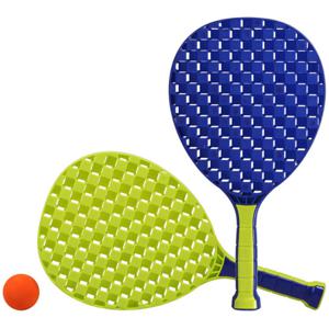 Actief speelgoed tennis/beachball setje blauw/groen   -