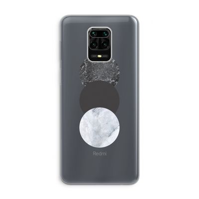 Marmeren cirkels: Xiaomi Redmi Note 9 Pro Transparant Hoesje