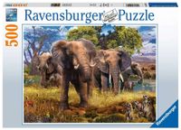 Ravensburger puzzel Olifantenfamilie - legpuzzel - 500 stukjes