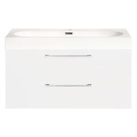 Differnz Somero badmeubel set FSC 80 cm hoogglans wit
