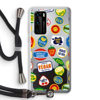 Fruitsticker: Huawei P40 Transparant Hoesje met koord