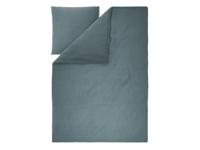 LIVARNO Mousseline dekbedovertrek 140 x 200 cm (Donkerblauw)