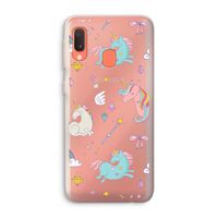 Fantasiewereld: Samsung Galaxy A20e Transparant Hoesje