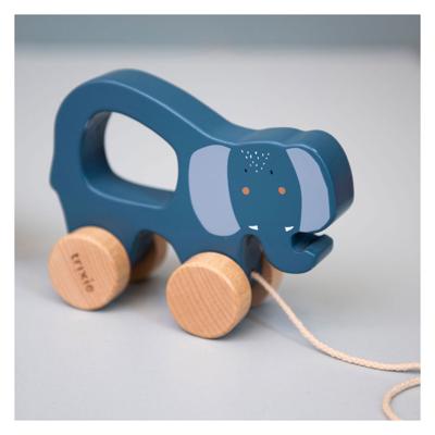 Trixie houten trekfiguur mrs. elephant