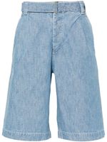 Kenzo short en jean à pinces - Bleu