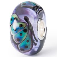 Trollbeads TGLBE-20349 Kraal Vlindergeluk zilver-glas