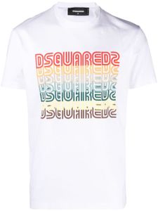 DSQUARED2 t-shirt en coton à logo imprimé - Blanc