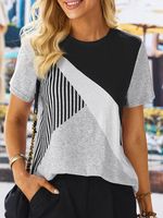 Jersey Casual Striped T-Shirt
