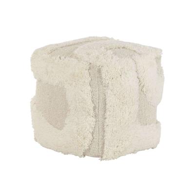 Voetensteun Home ESPRIT Beige Boho 45 x 45 x 45 cm