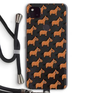 Pony: Pixel 4a 5G Transparant Hoesje met koord