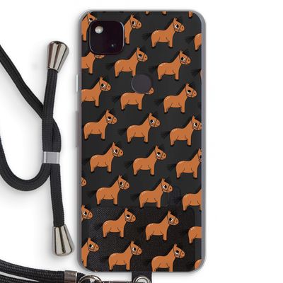 Pony: Pixel 4a 5G Transparant Hoesje met koord