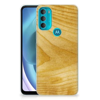 Motorola Moto G71 5G | Bumper Hoesje | Licht Hout