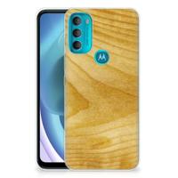 Motorola Moto G71 5G | Bumper Hoesje | Licht Hout