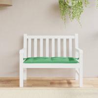VidaXL Tuinbankkussen 110x50x7 cm oxford stof groen