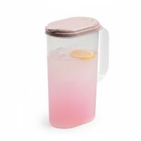 Benson Waterkan / limonadekan / sapkan - met deksel - 2L - oudroze - kunststof schenkkan - thumbnail