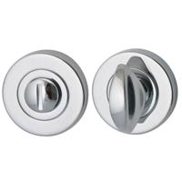 Hardbrass Nika toilet-/badkamersluiting rond 8mm - chroom