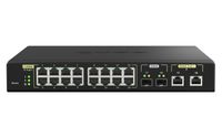 QNAP QSW-M2116P-2T2S netwerk-switch Managed L2 2.5G Ethernet Power over Ethernet (PoE) Zwart - thumbnail