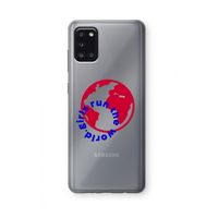 Run The World: Samsung Galaxy A31 Transparant Hoesje