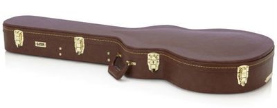 Gator Cases GW-335-BROWN houten koffer voor semi-hollow gitaar