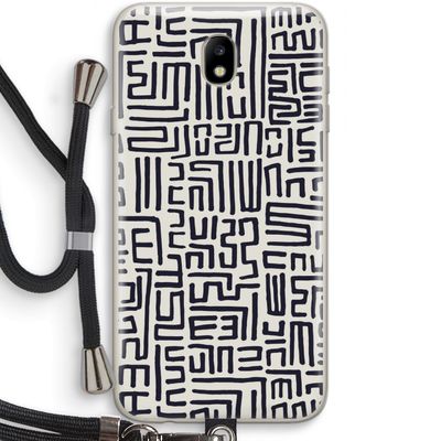 Moroccan Print: Samsung Galaxy J7 (2017) Transparant Hoesje met koord
