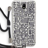 Moroccan Print: Samsung Galaxy J7 (2017) Transparant Hoesje met koord Moroccan Print: Samsung Galaxy J7 (2017) Transparant Hoesje met koord
