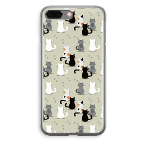 Katten: iPhone 8 Plus Transparant Hoesje