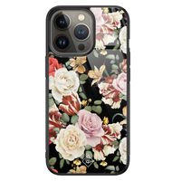 iPhone 13 Pro glazen hardcase - Flowerpower