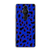 Blue Leopard: Sony Xperia Pro-I Transparant Hoesje