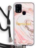 Feminist: Samsung Galaxy M31 Transparant Hoesje met koord