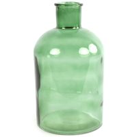 Countryfield Vaas - mintgroen - glas - apotheker fles vorm - D17 x H30 cm - thumbnail