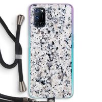 Gespikkelde marmer: Oppo A72 Transparant Hoesje met koord