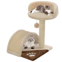 VidaXL Kattenkrabpaal met sisal krabpaal 40 cm beige en bruin