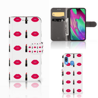 Samsung Galaxy A40 Telefoon Hoesje Lipstick Kiss