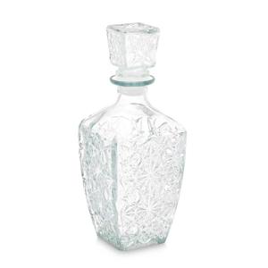 Vivalto drank of whisky karaf - sierlijk glas - transparant - 900 ml - D9 x H24 cm - met dop