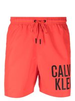 Calvin Klein short de bain à logo contrastant - Rouge - thumbnail