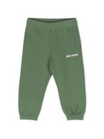 Palm Angels Kids pantalon de jogging à logo imprimé - Vert - thumbnail