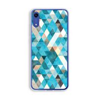 Gekleurde driehoekjes blauw: Honor Play 8A Transparant Hoesje