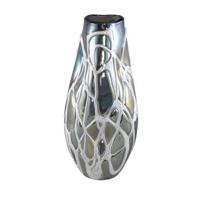 PTMD Conck Grey solid glass vase white organic L - thumbnail