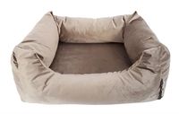 Madison friends hondenmand velvet taupe 80x67x22 cm - thumbnail