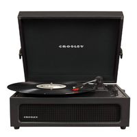 Crosley Voyager Retro Platenspeler Zwart - thumbnail