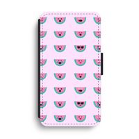 Smiley watermeloenprint: iPhone XS Max Flip Hoesje